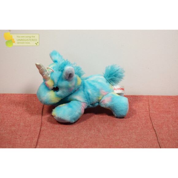 Aurora Brights Fancies Blueberry Ripple Unicorn Plush - Picture 2 of 3
